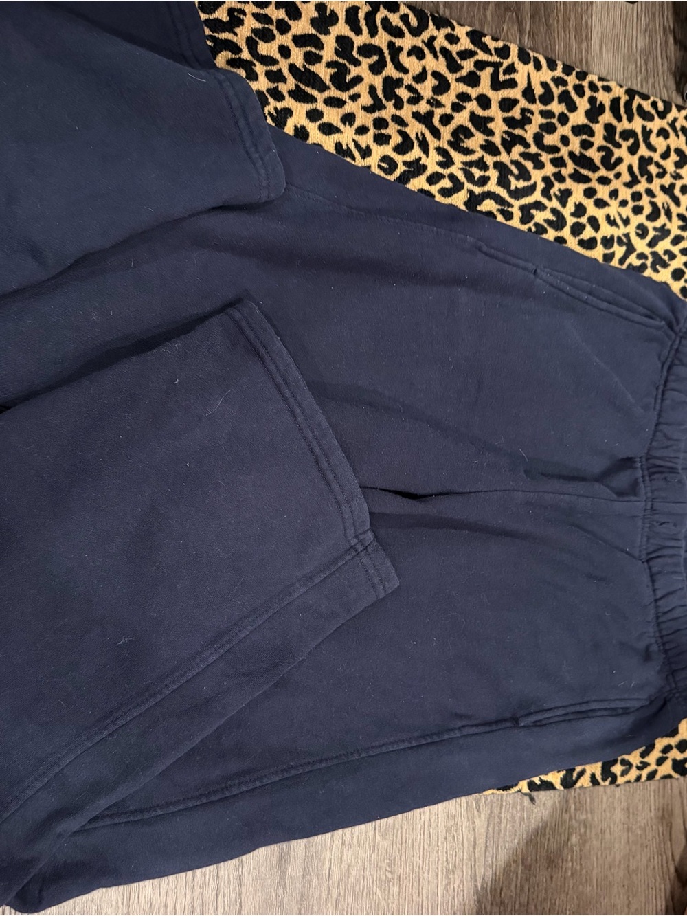 Garage Navy Wide Leg Pants
